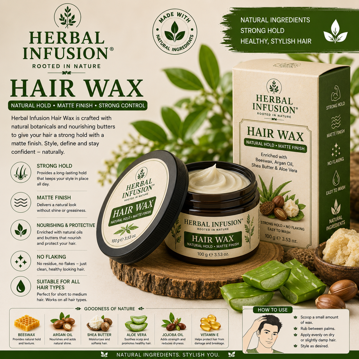 Herbal Hair Wax