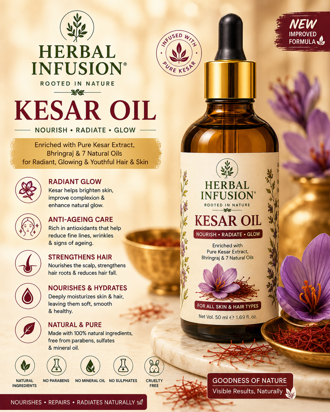 Kesar (Saffron) Oil